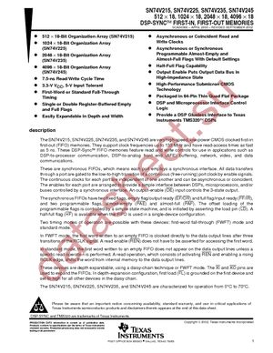 SN74V215-10PAG datasheet  